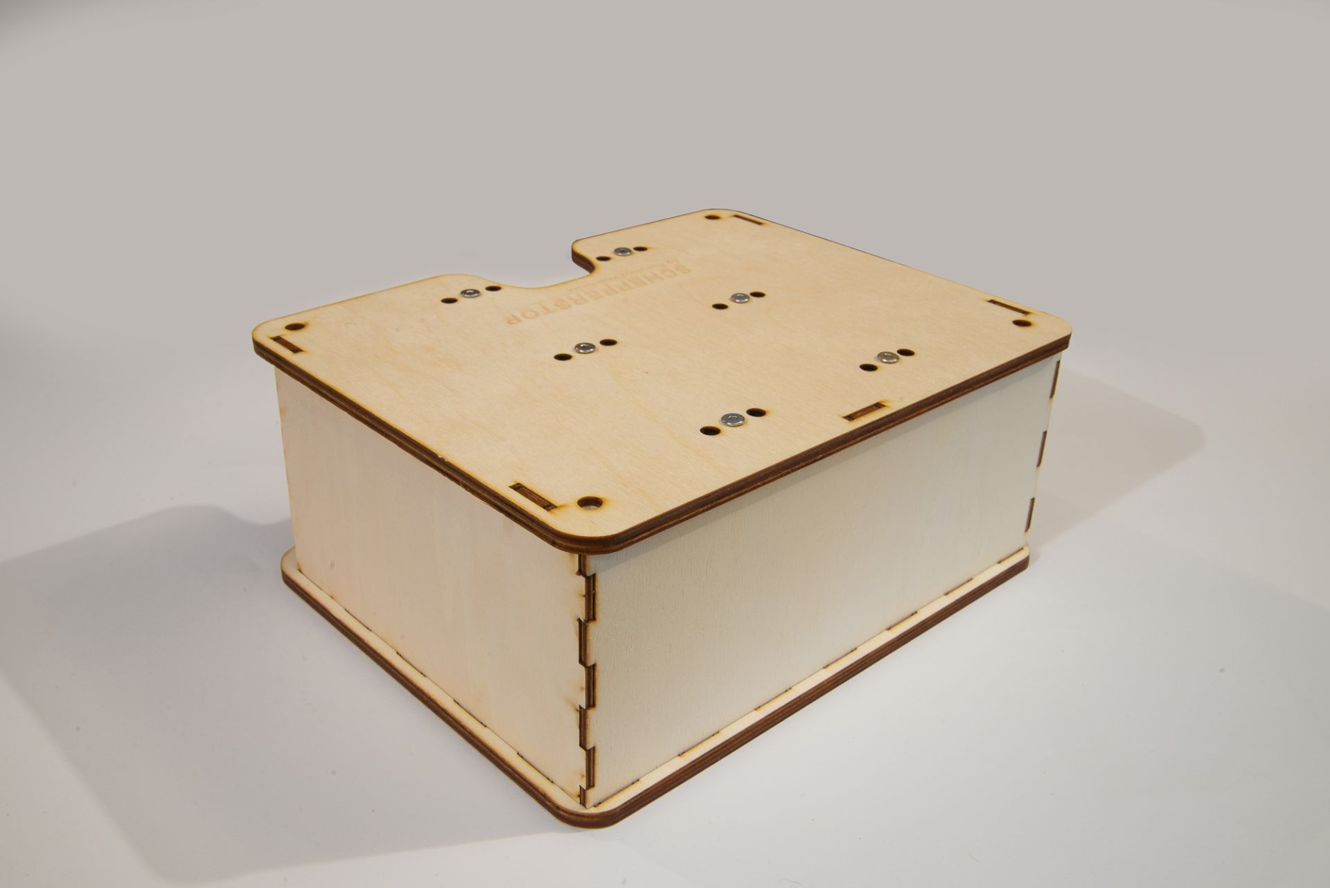 Schepperstop Becherbox DIY von hinten links