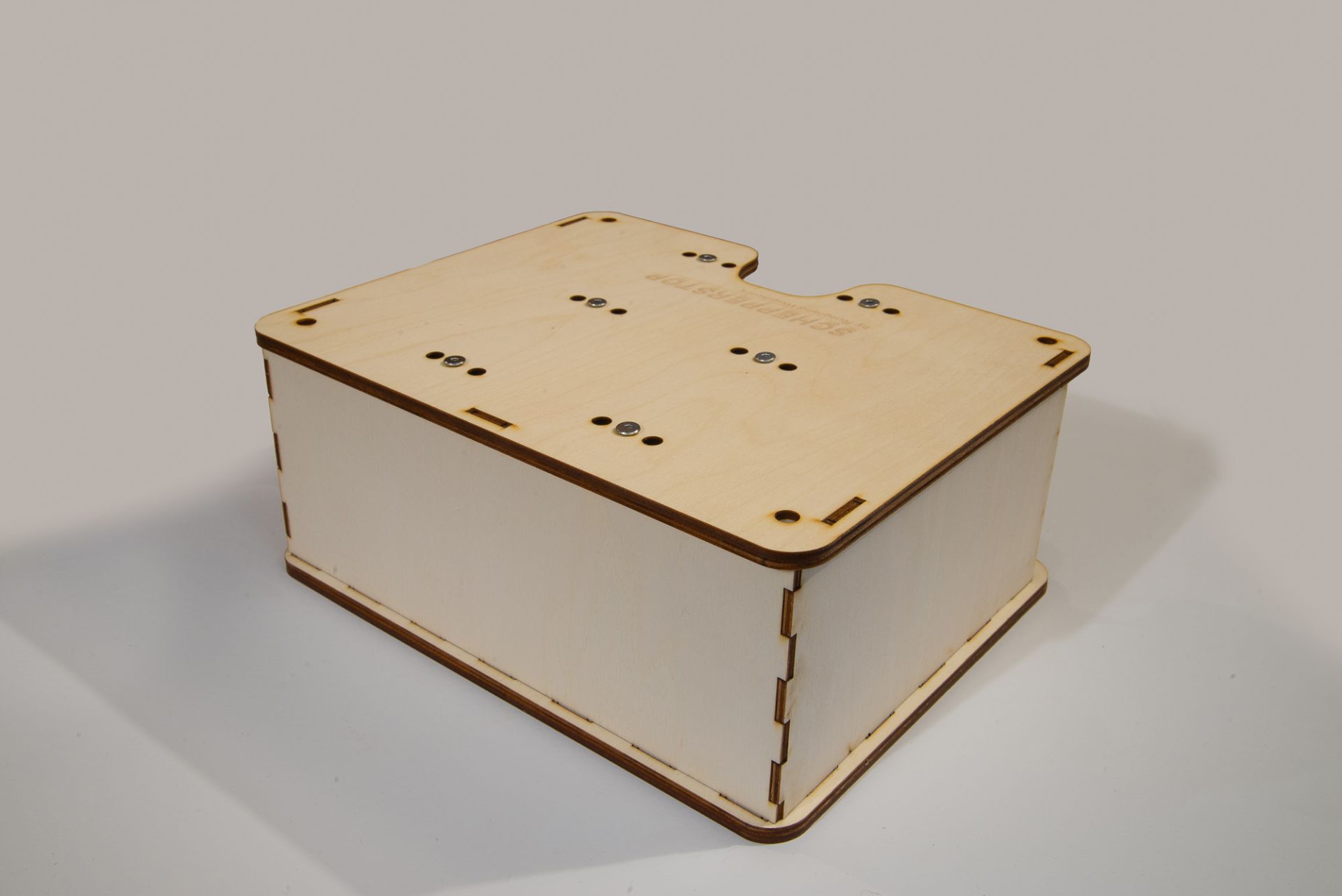 Schepperstop Becherbox DIY von hinten rechts