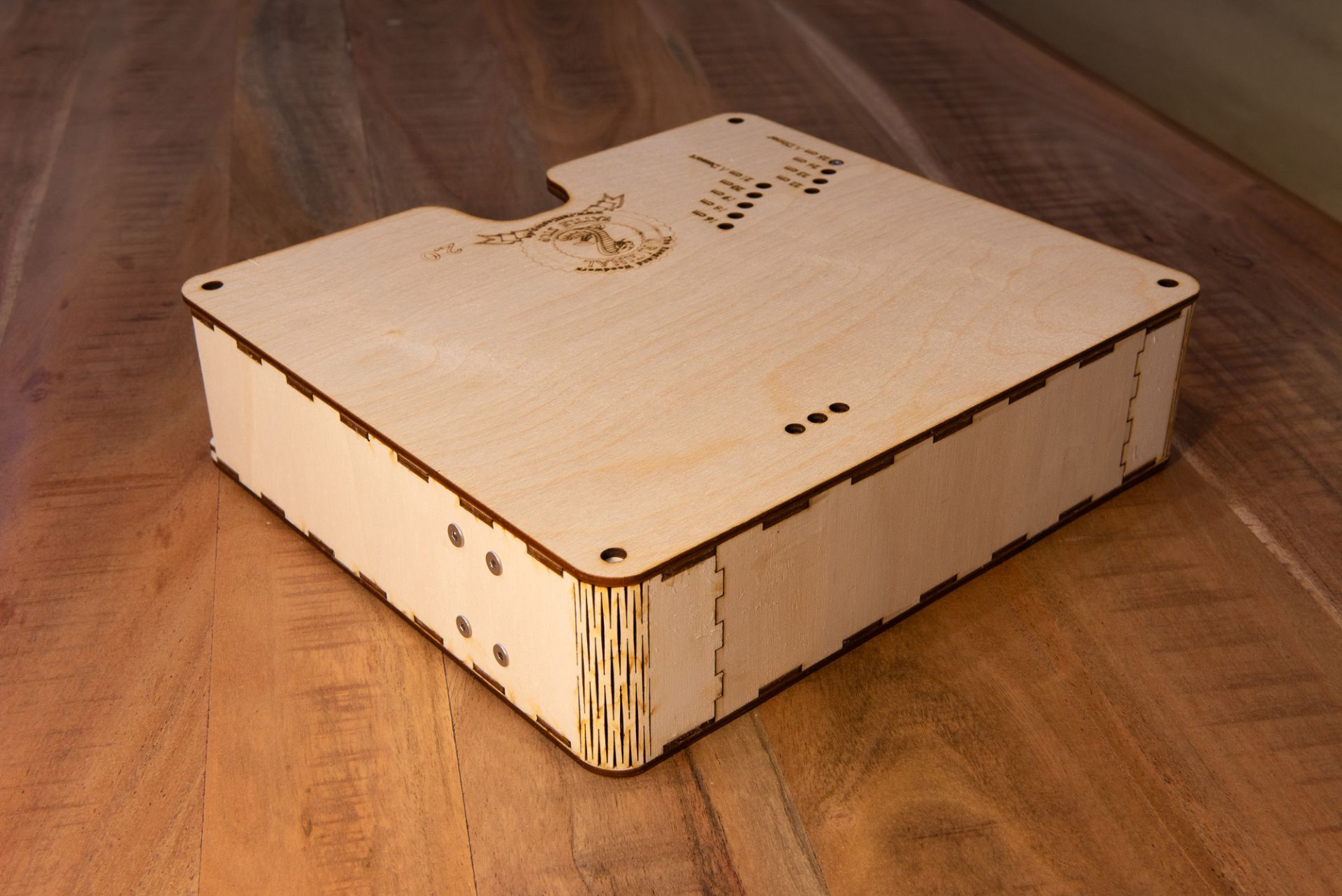 Rattlestop Tellerbox von hinten rechts